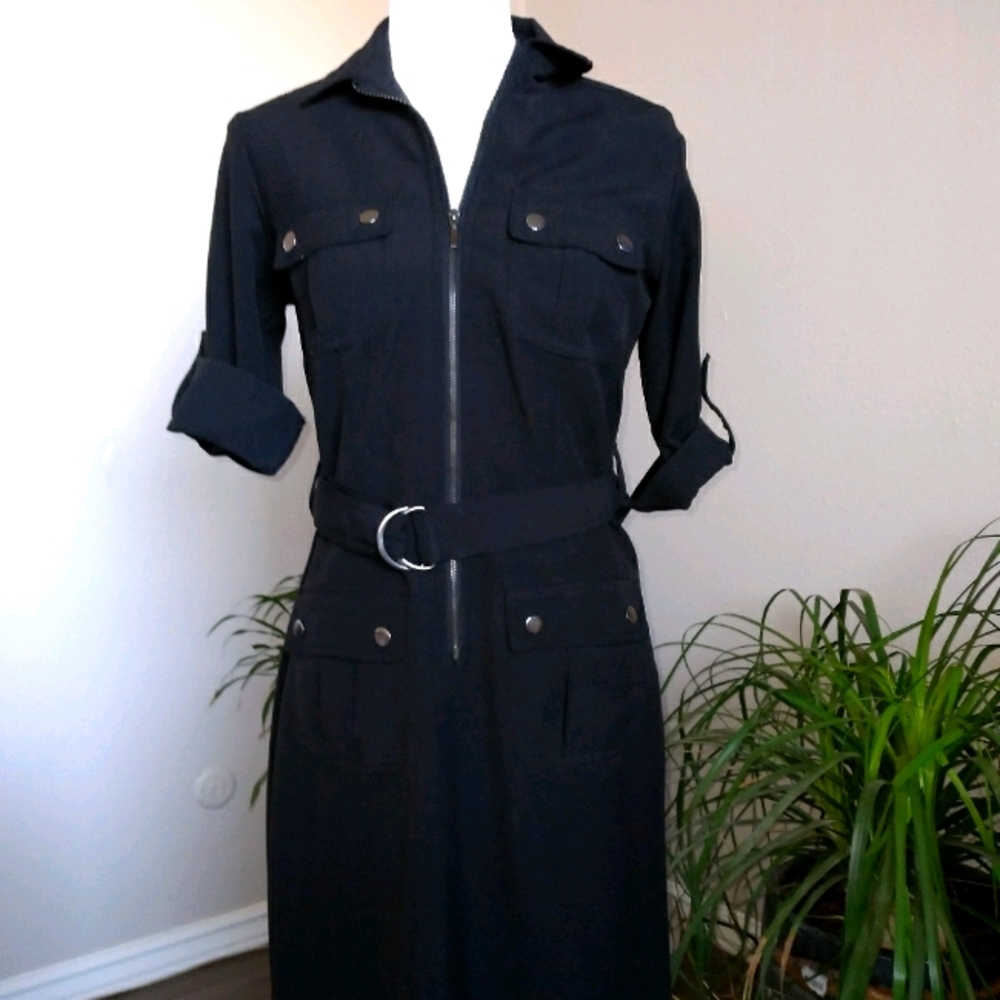 Sharagano Black Dress